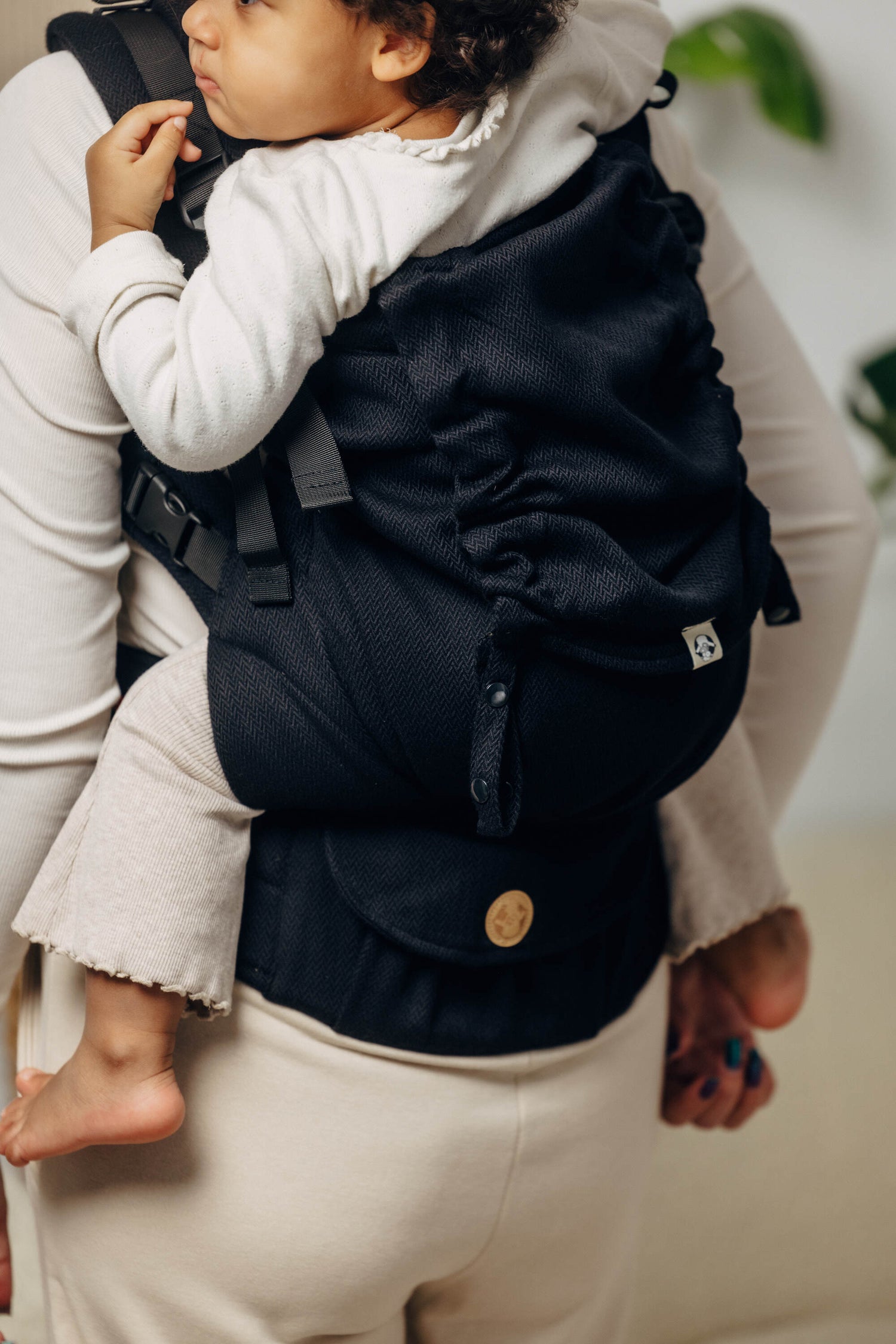 LennyLamb LennyPreschool Portabebés para Niños Pequeños - Pequeño Espiga Ébano Black