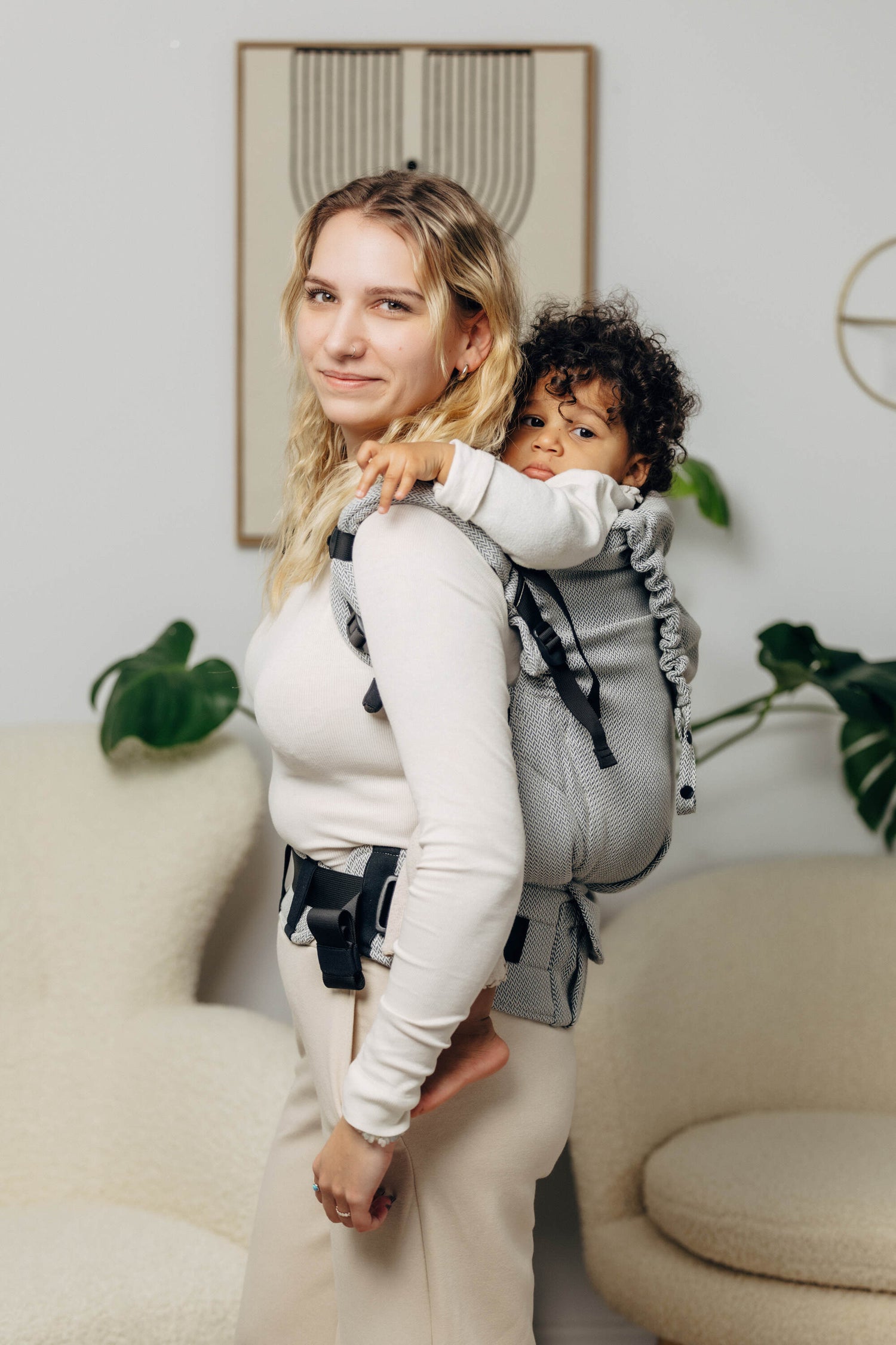 LennyLamb LennyPreschool (up to 30kg) - Little Herringbone Grey