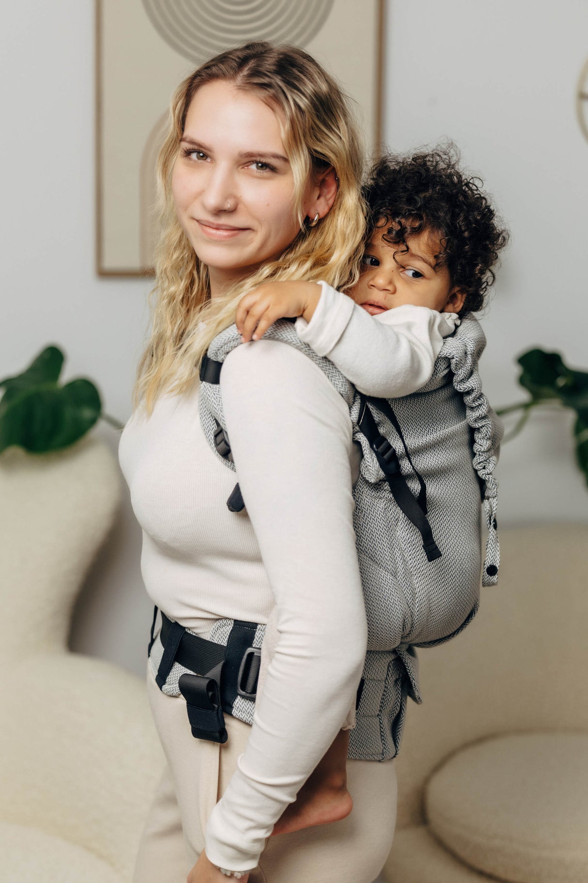 LennyLamb LennyPreschool (up to 30kg) - Little Herringbone Grey