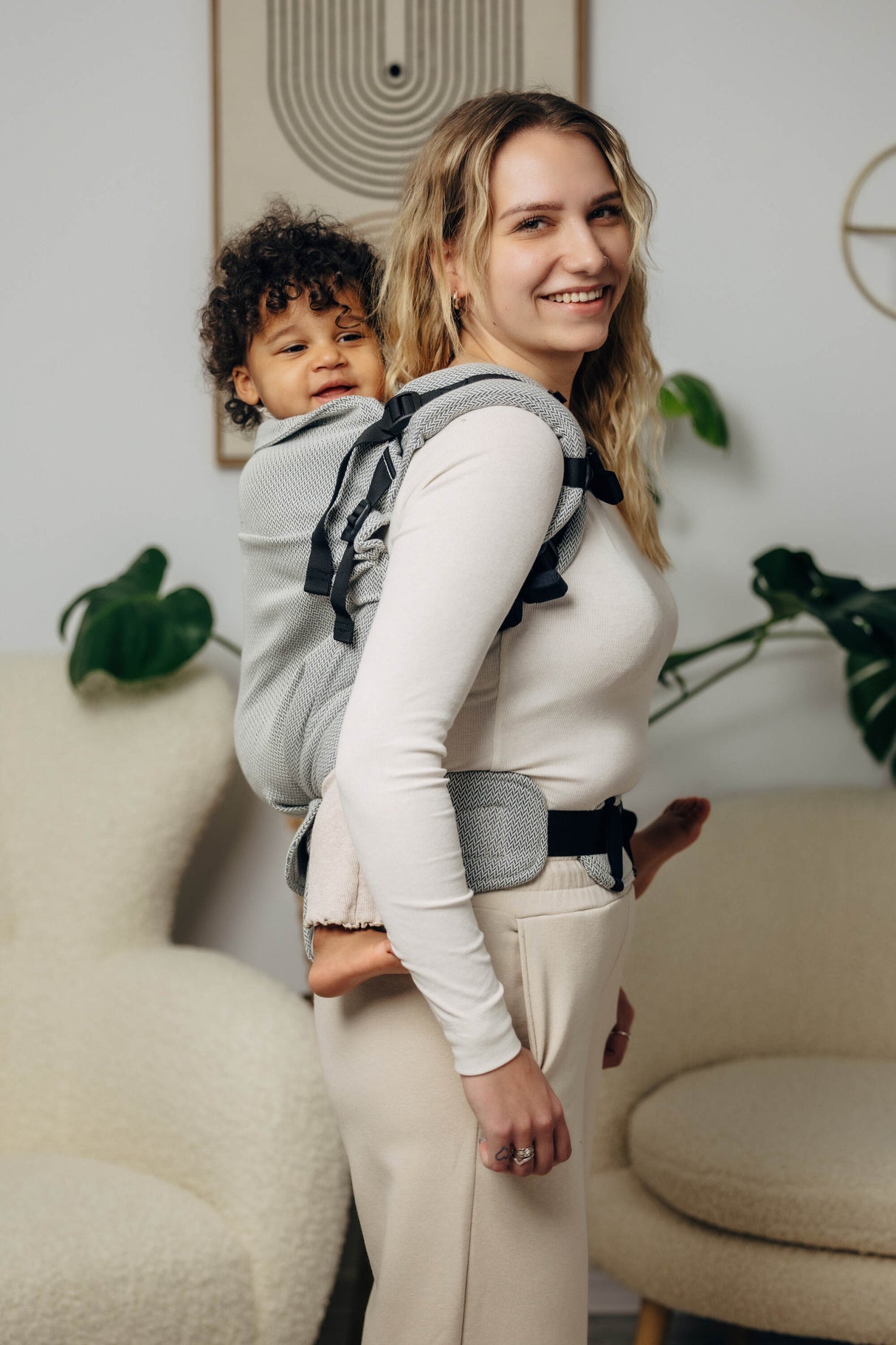 LennyLamb LennyPreschool (up to 30kg) - Little Herringbone Grey
