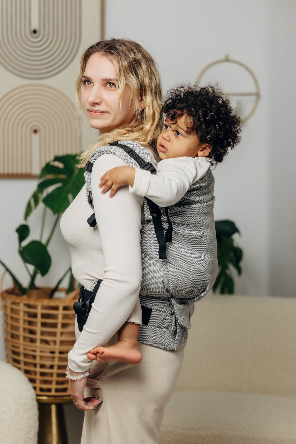 LennyLamb LennyPreschool (up to 30kg) - Little Herringbone Grey