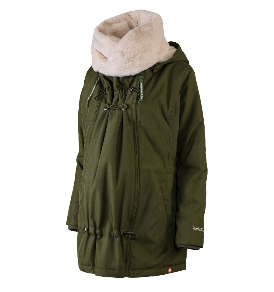 Shop Wombat & Co Wombat & Co Wallaby 2.0 Jacket - Forest Green & Beige at Babymaxi