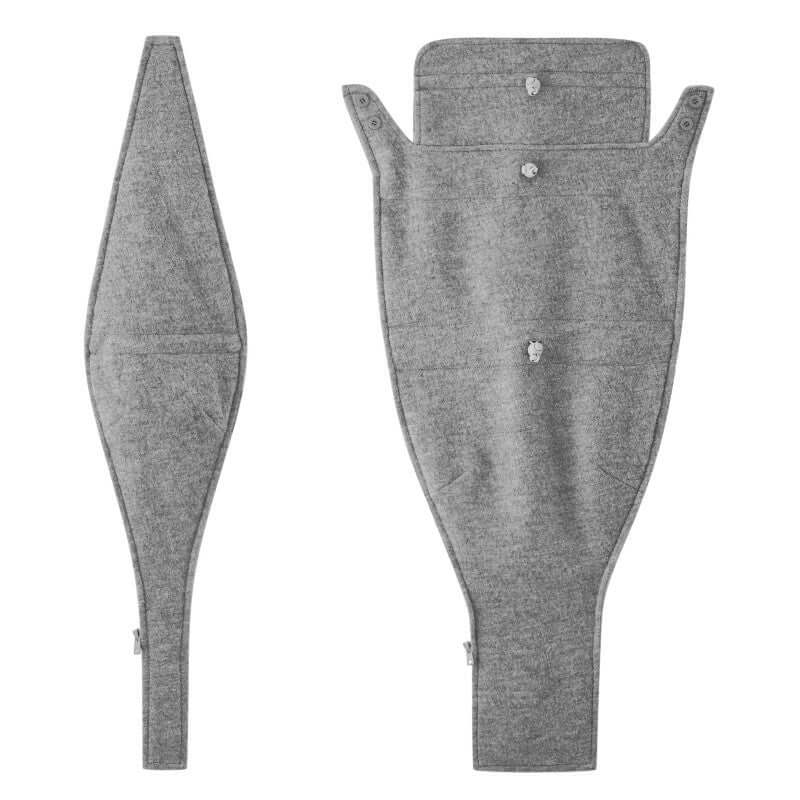 Shop Mamalila Mamalila Hooded Babywearing Coat Vienna - Light Grey at Babymaxi