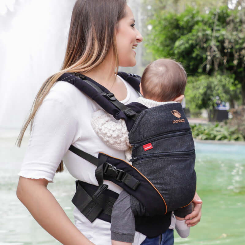 Shop Manduca Manduca XT - Denim Black Toffee at Babymaxi