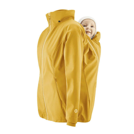 Shop Mamalila Mamalila Softshell Babywearing Jacket Allrounder - Mustard at Babymaxi