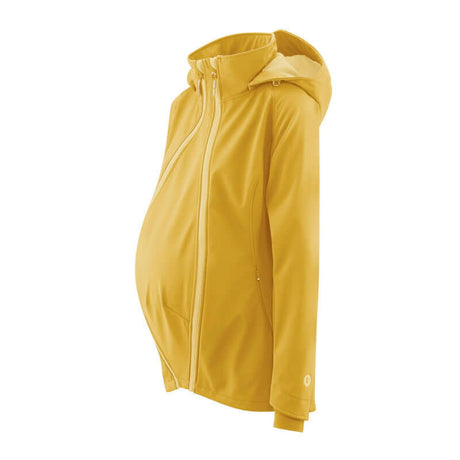 Shop Mamalila Mamalila Softshell Babywearing Jacket Allrounder - Mustard at Babymaxi