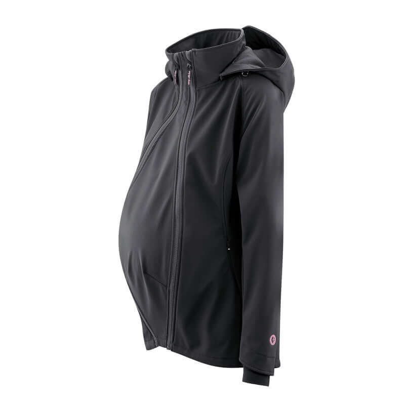 Shop Mamalila Mamalila Softshell Babywearing Jacket Allrounder - Black at Babymaxi