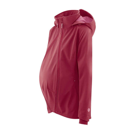 Shop Mamalila Mamalila Softshell Babywearing Jacket Allrounder - Berry at Babymaxi