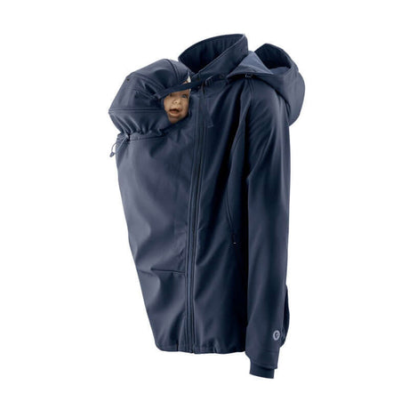 Shop Mamalila Mamalila Softshell Babywearing Jacket Allrounder - Navy at Babymaxi