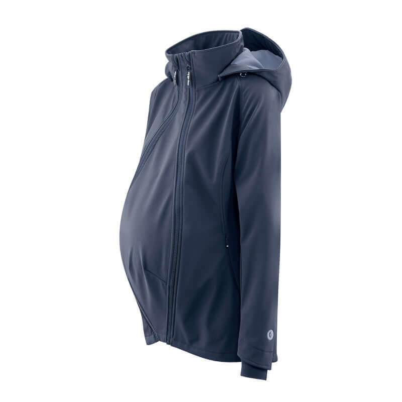 Shop Mamalila Mamalila Softshell Babywearing Jacket Allrounder - Navy at Babymaxi