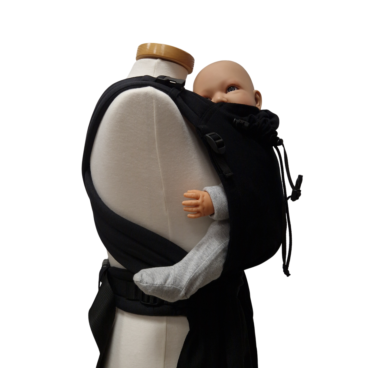 Storchenwiege Talemo Half-Buckle Porte-bébé - Black