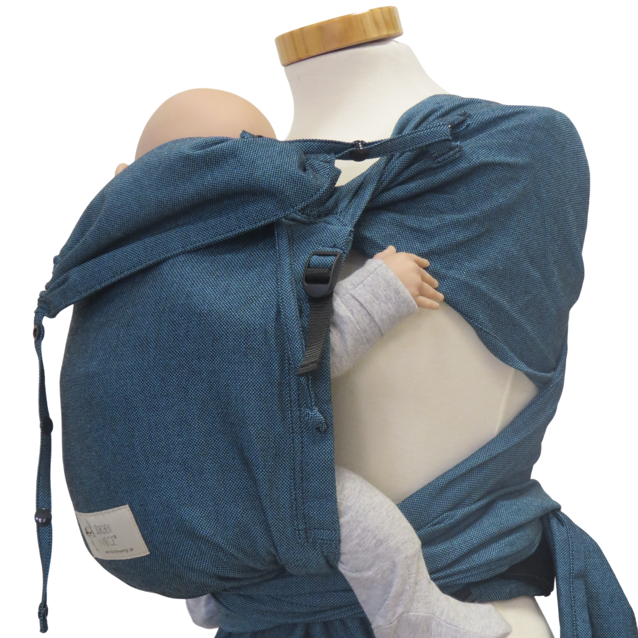 Storchenwiege Wrap Porte-bébé - Turquoise