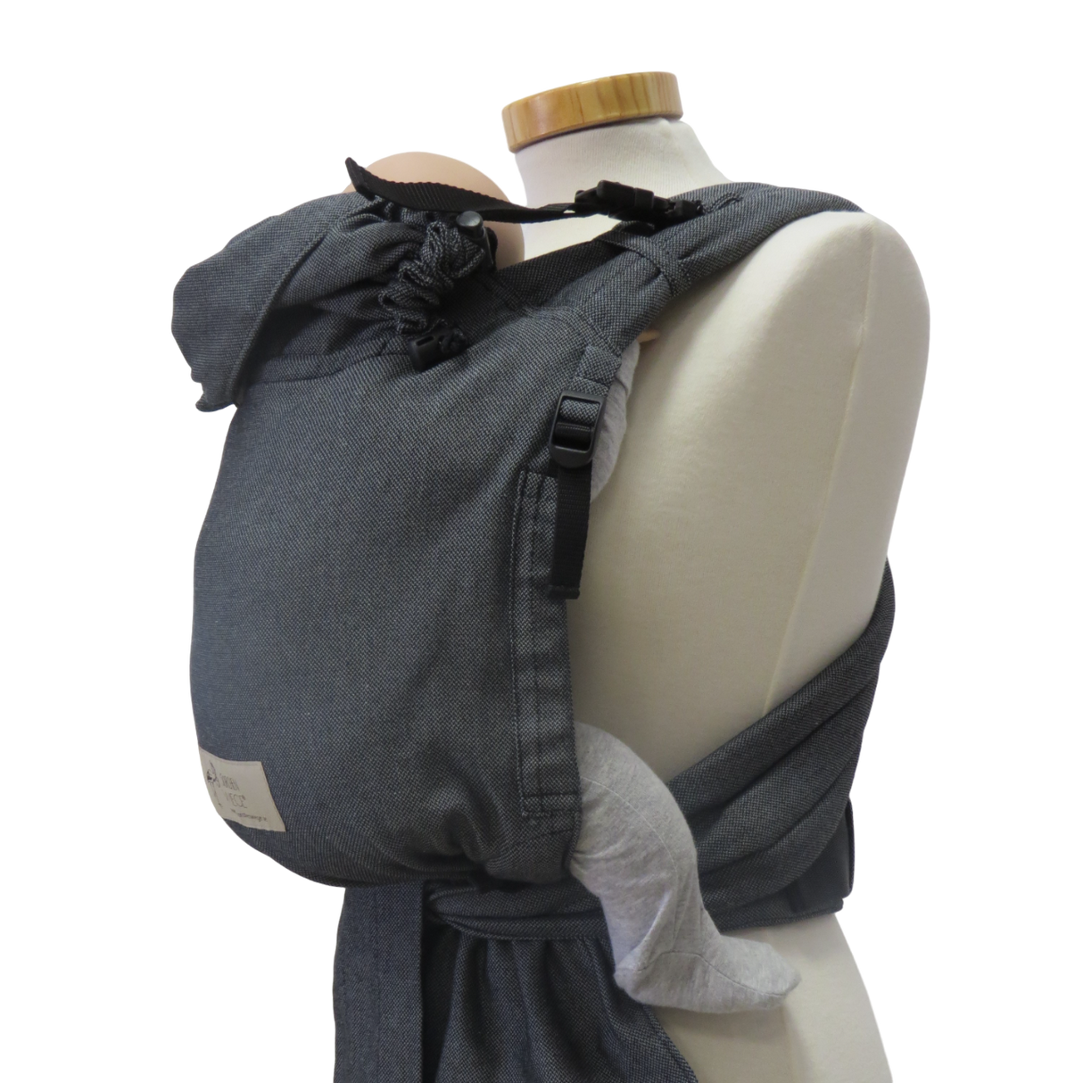Storchenwiege Talemo Half-Buckle Baby Carrier - Graphite