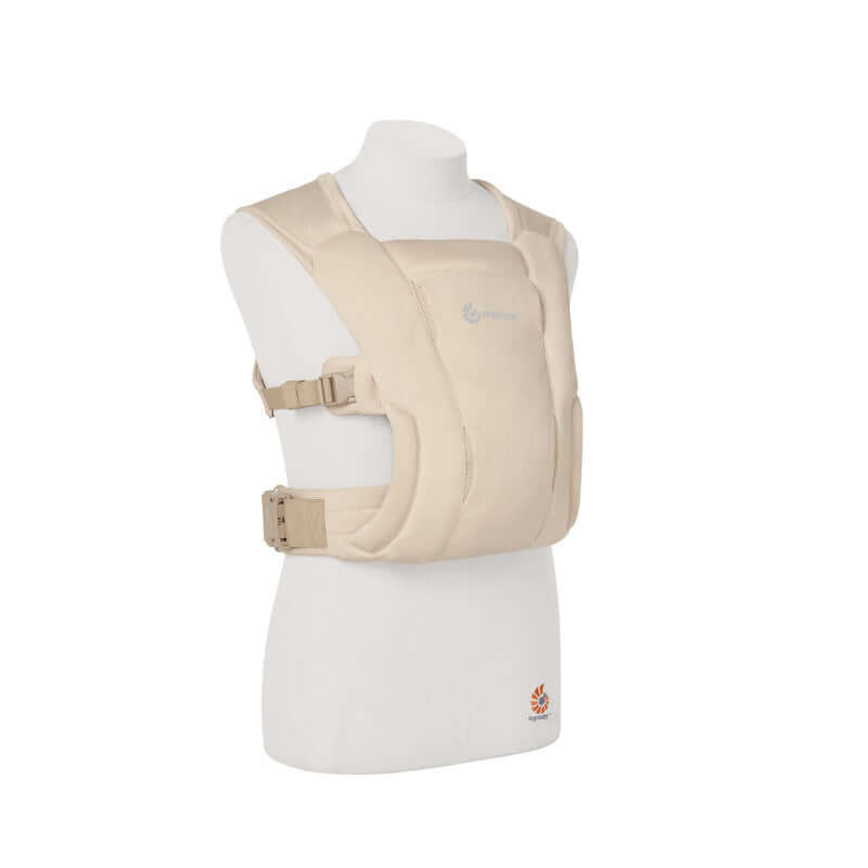 Ergobaby Embrace Soft Air Mesh - Cream baby carrier on display, showcasing breathable mesh for comfort | Babymaxi