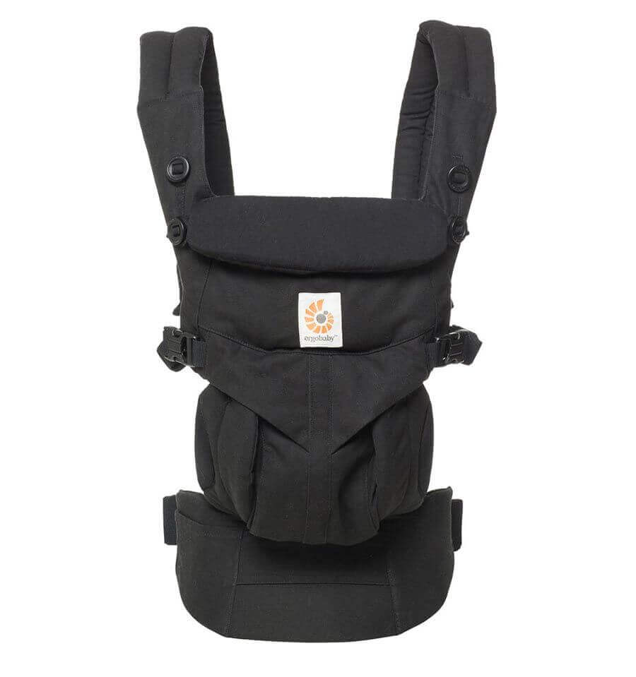 Ergobaby Omni Classic Cotton Carrier - Pure Black, versatile all-in-one baby carrier for newborn to toddler | Babymaxi