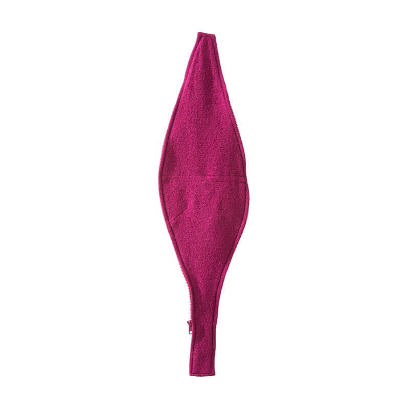 Mamalila Hooded Babywearing Coat Vienna - Berry in vibrant berry color, showcasing versatile design and comfortable boiled wool. | Babymaxi