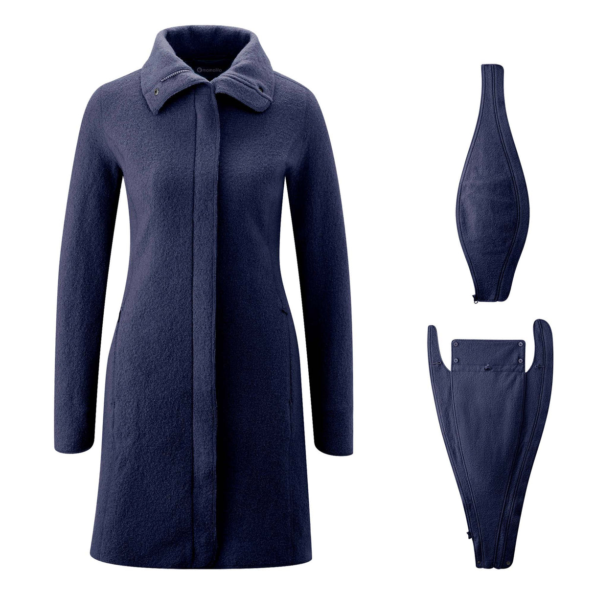 Mamalila Eco Wool Manteau de Portage Oslo - Navy