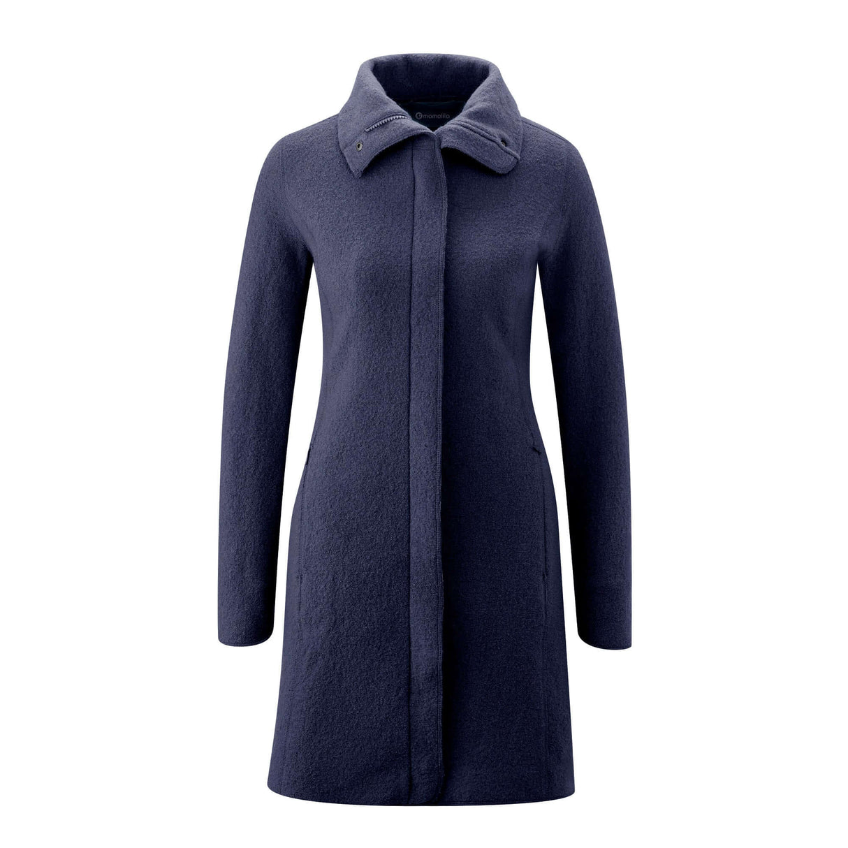 Mamalila Eco Wool Babywearing Coat Oslo - Navy, stylish boiled wool coat for pregnancy and babywearing | Babymaxi