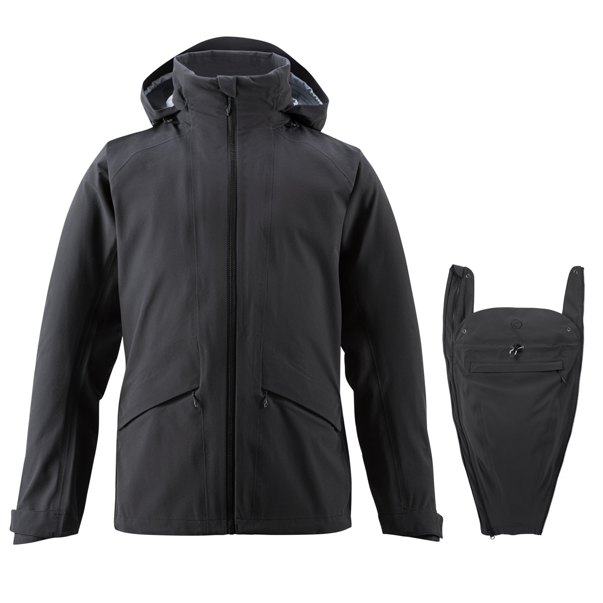 Mamalila Explorer Dad Imperméable Veste de Portage - Black
