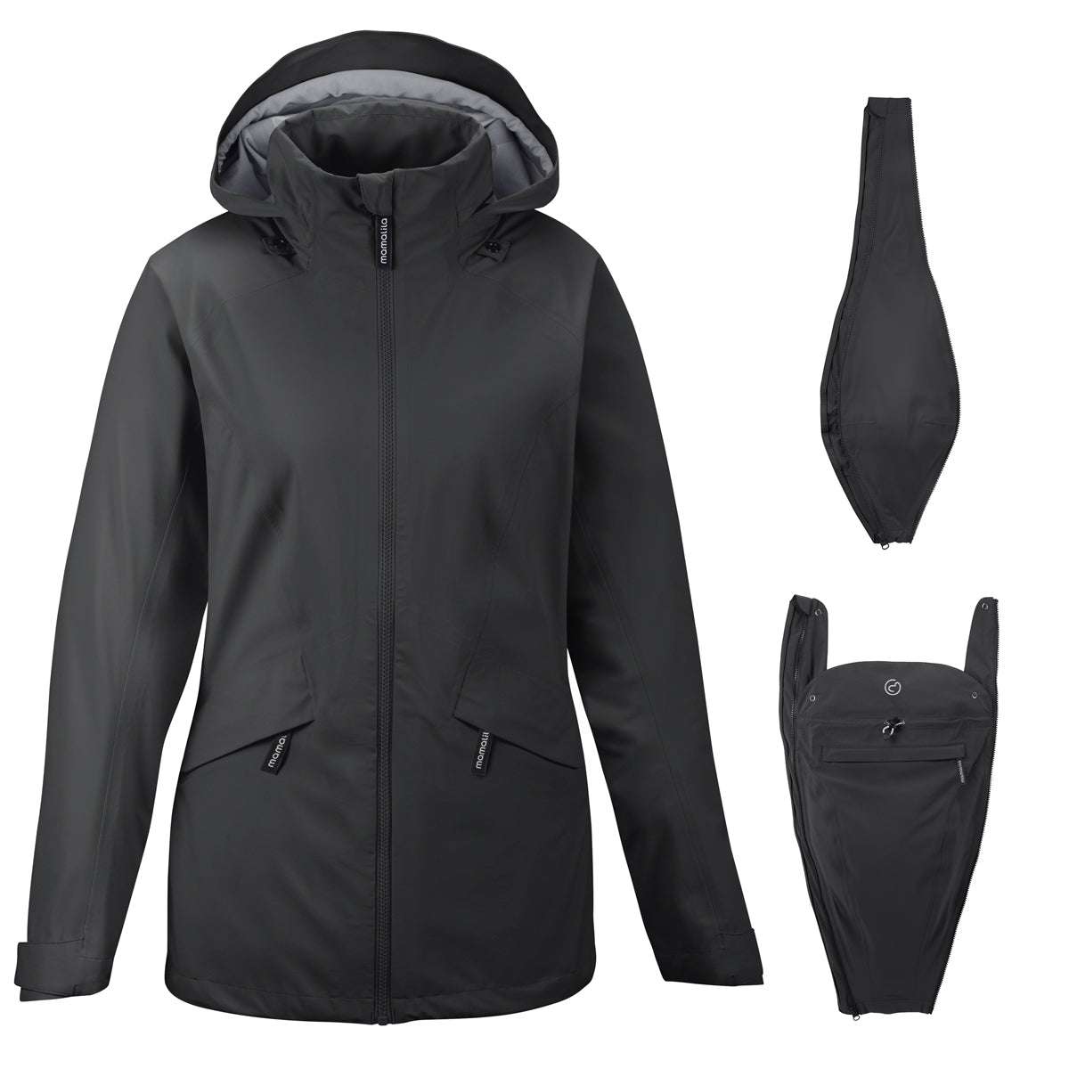 Veste Porte-bébé d'extérieur Mamalila Explorer - Black