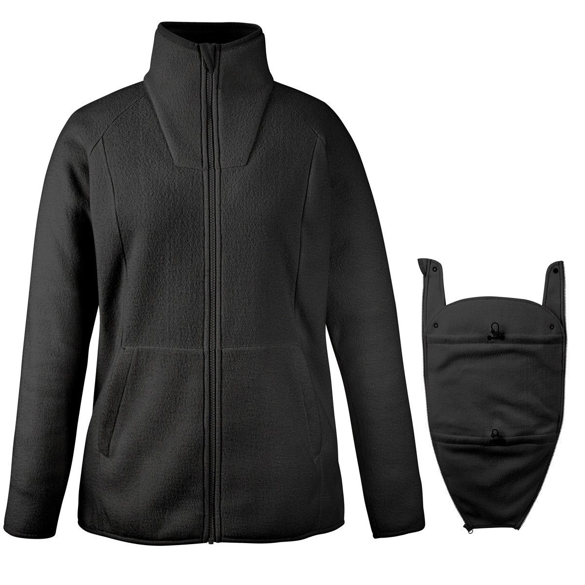 Veste polaire Porte-bébé Mamalila Basel – Black