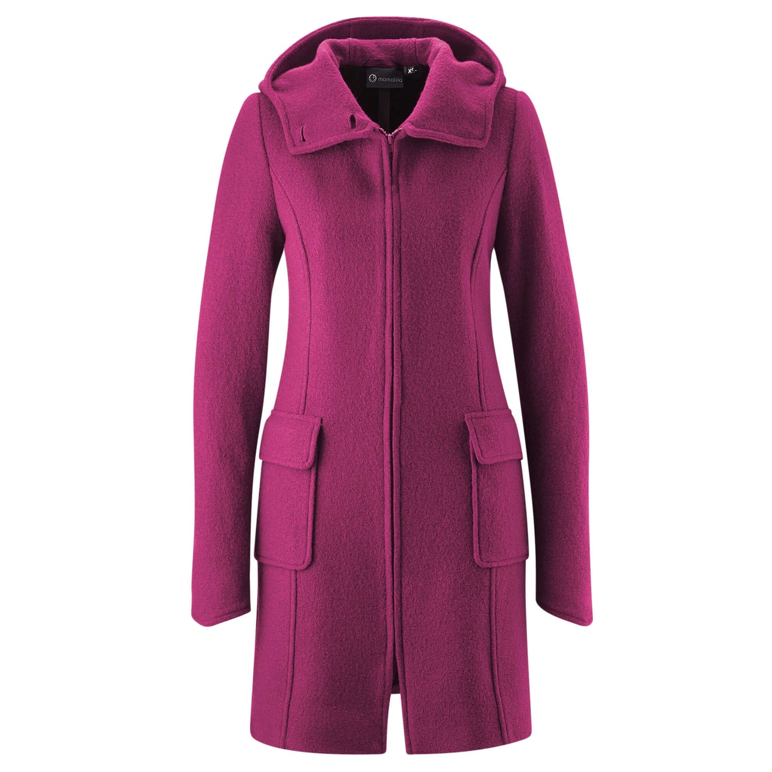 Shop Mamalila Mamalila Hooded Babywearing Coat Vienna - Berry at Babymaxi