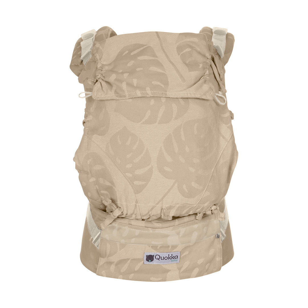 Quokkababy Porte-bébé E-Carrier - Taupe Leaves
