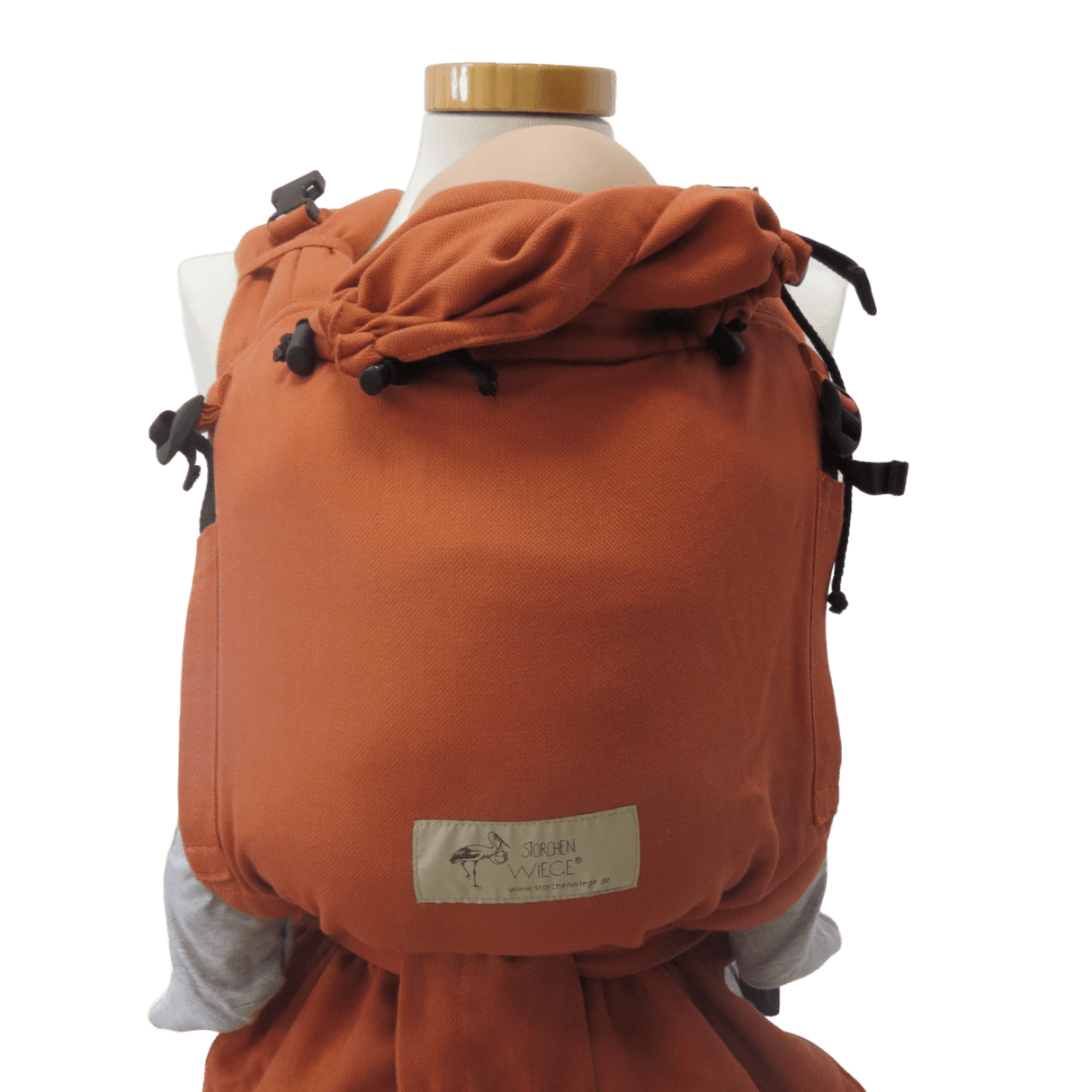 Storchenwiege Talemo Baby Carrier - Terra in earthy brown color, designed for comfort and adaptability | Babymaxi