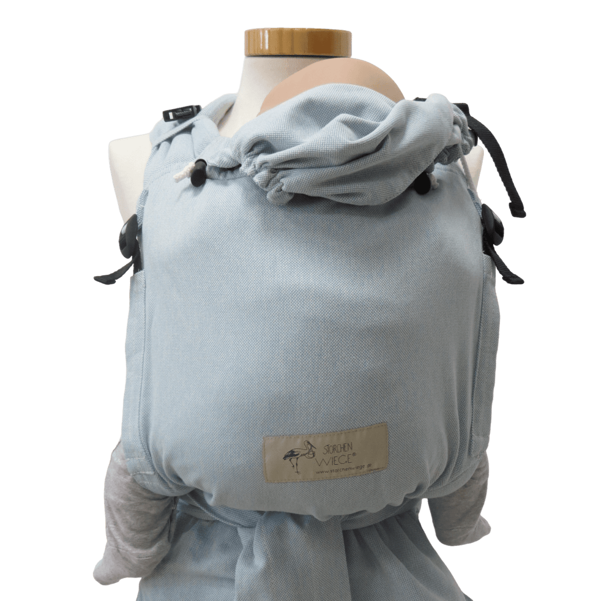 Storchenwiege Talemo BabyCarrier - Aqua half-buckle design with adjustable straps | Babymaxi