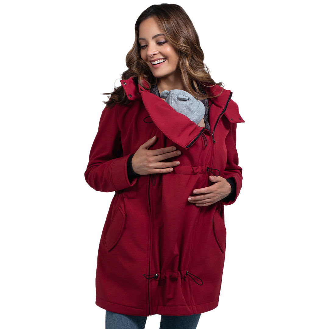 Wombat & Co. London Shell Manteau de Portage - Cherry Red