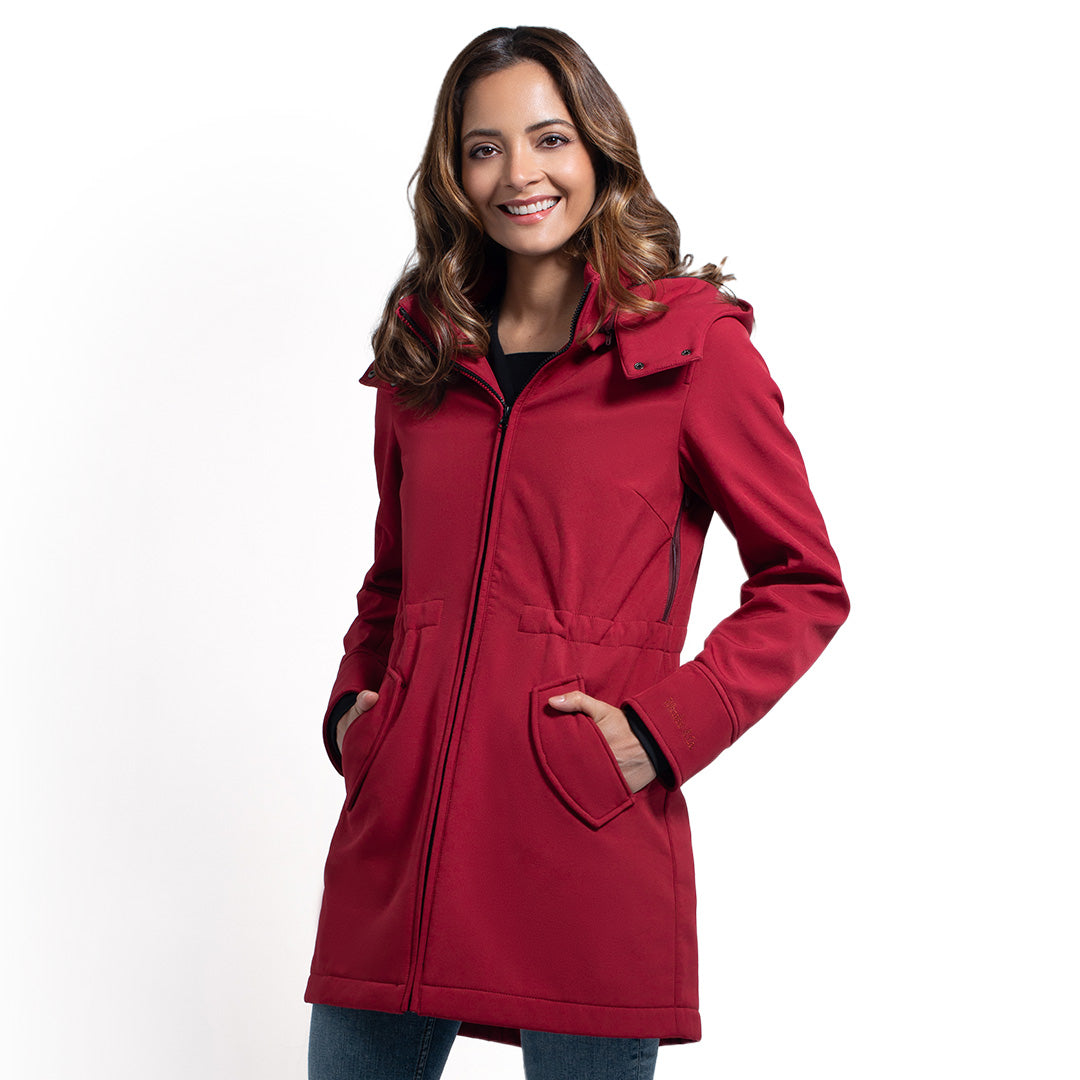 Wombat & Co. London Shell Manteau de Portage - Cherry Red