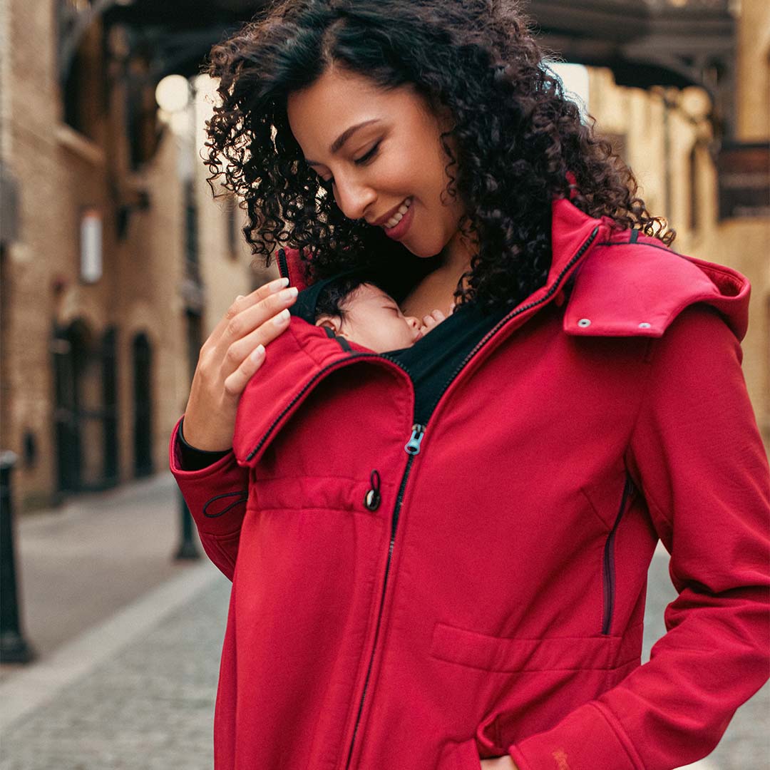 Wombat & Co. London Shell Manteau de Portage - Cherry Red