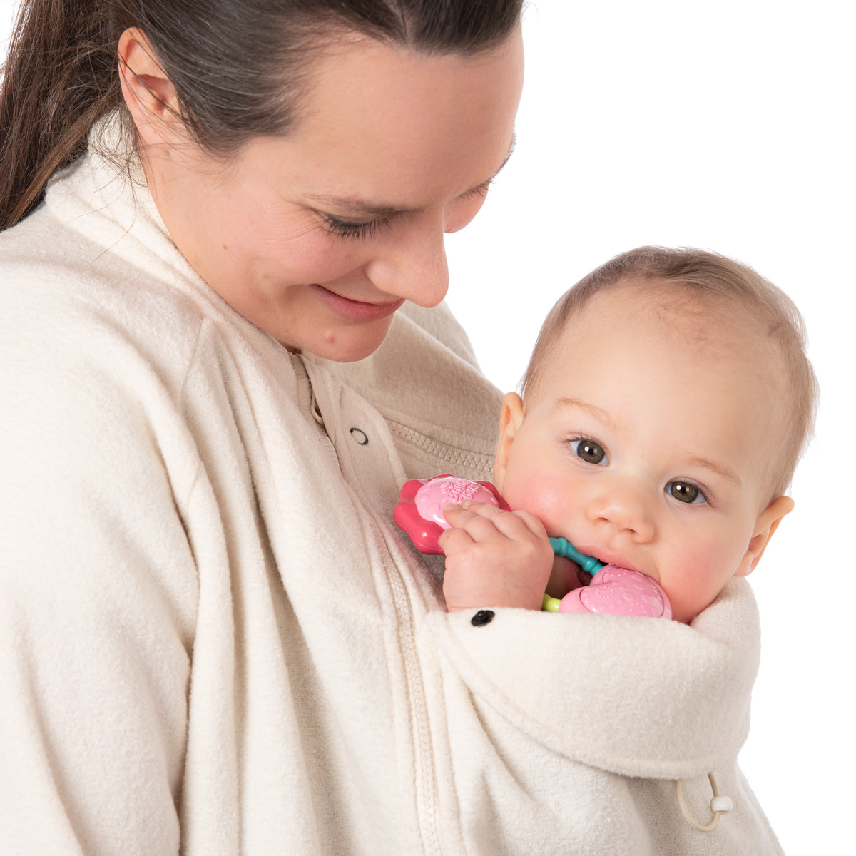 Veste polaire Porte-bébé Mamalila Basel – Blanc cassé