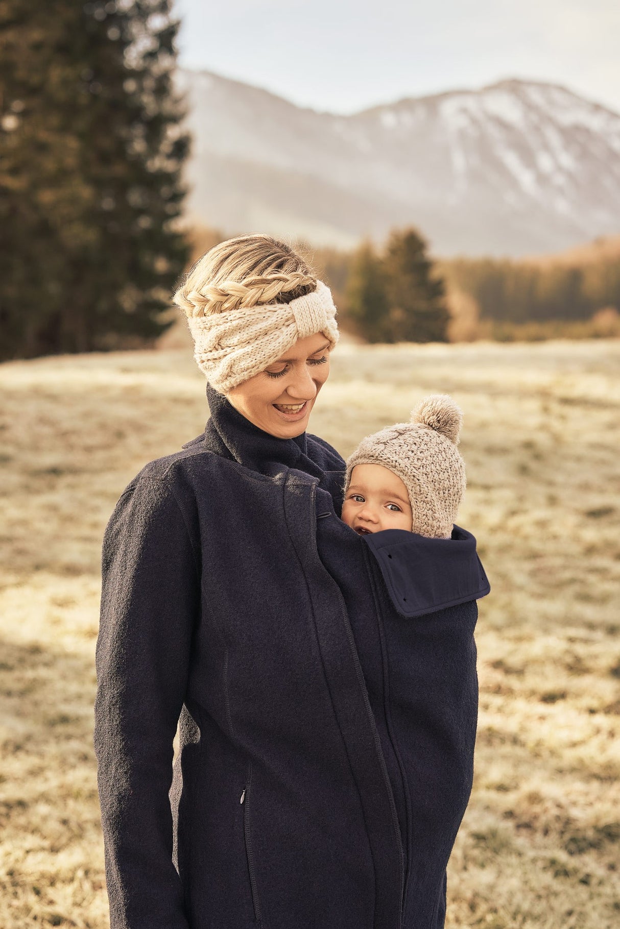Mamalila Eco Wool Manteau de Portage Oslo - Navy