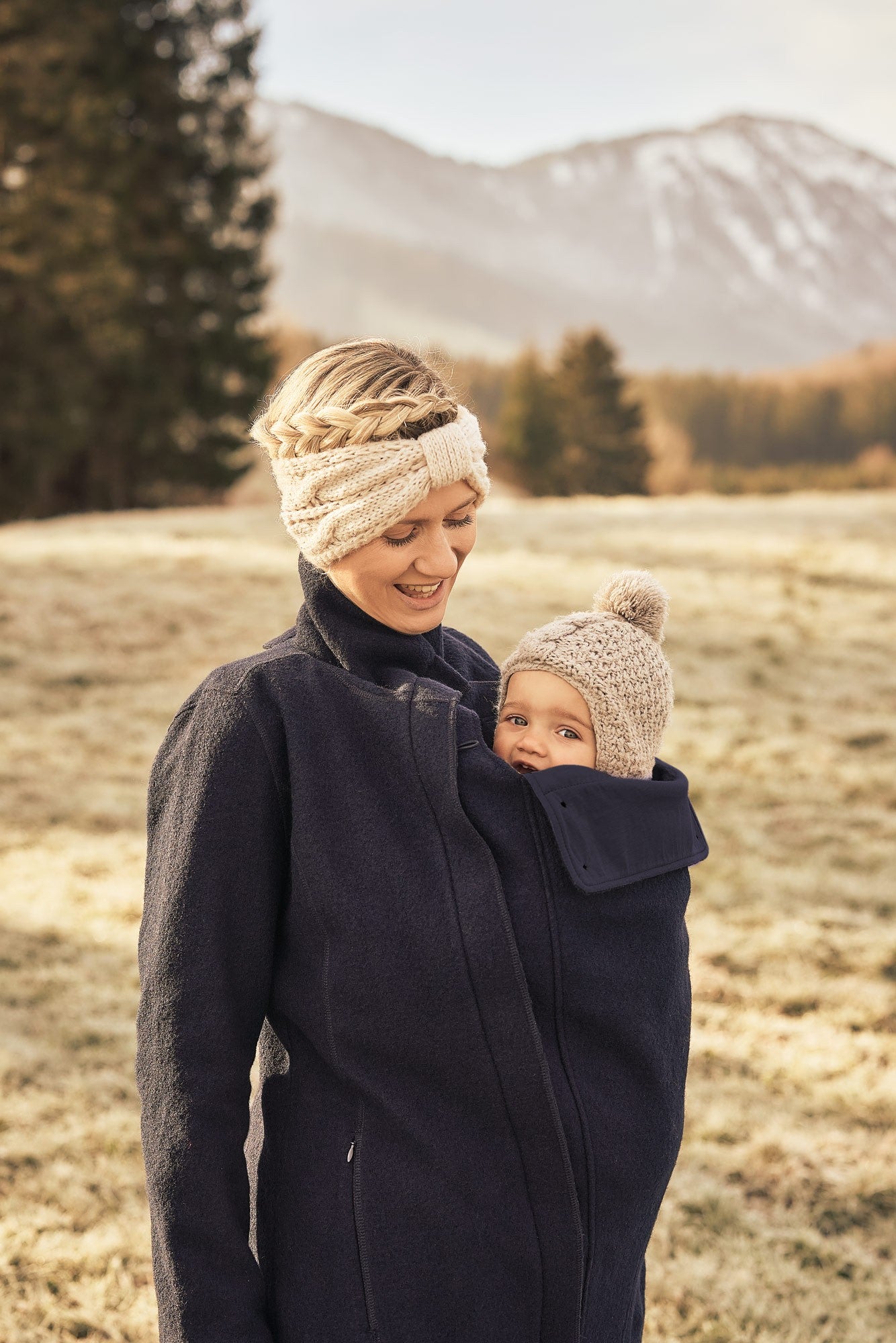 Mamalila Eco Wool Manteau de Portage Oslo - Navy