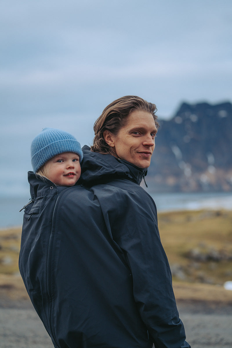 Mamalila Explorer Dad Imperméable Veste de Portage - Black