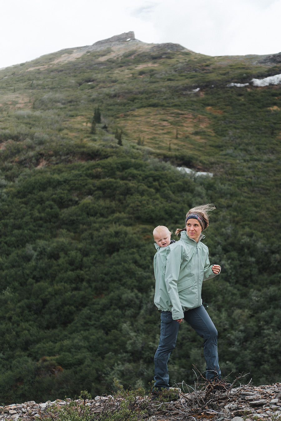 Veste Porte-bébé Mamalila Explorer Outdoor - Menthe