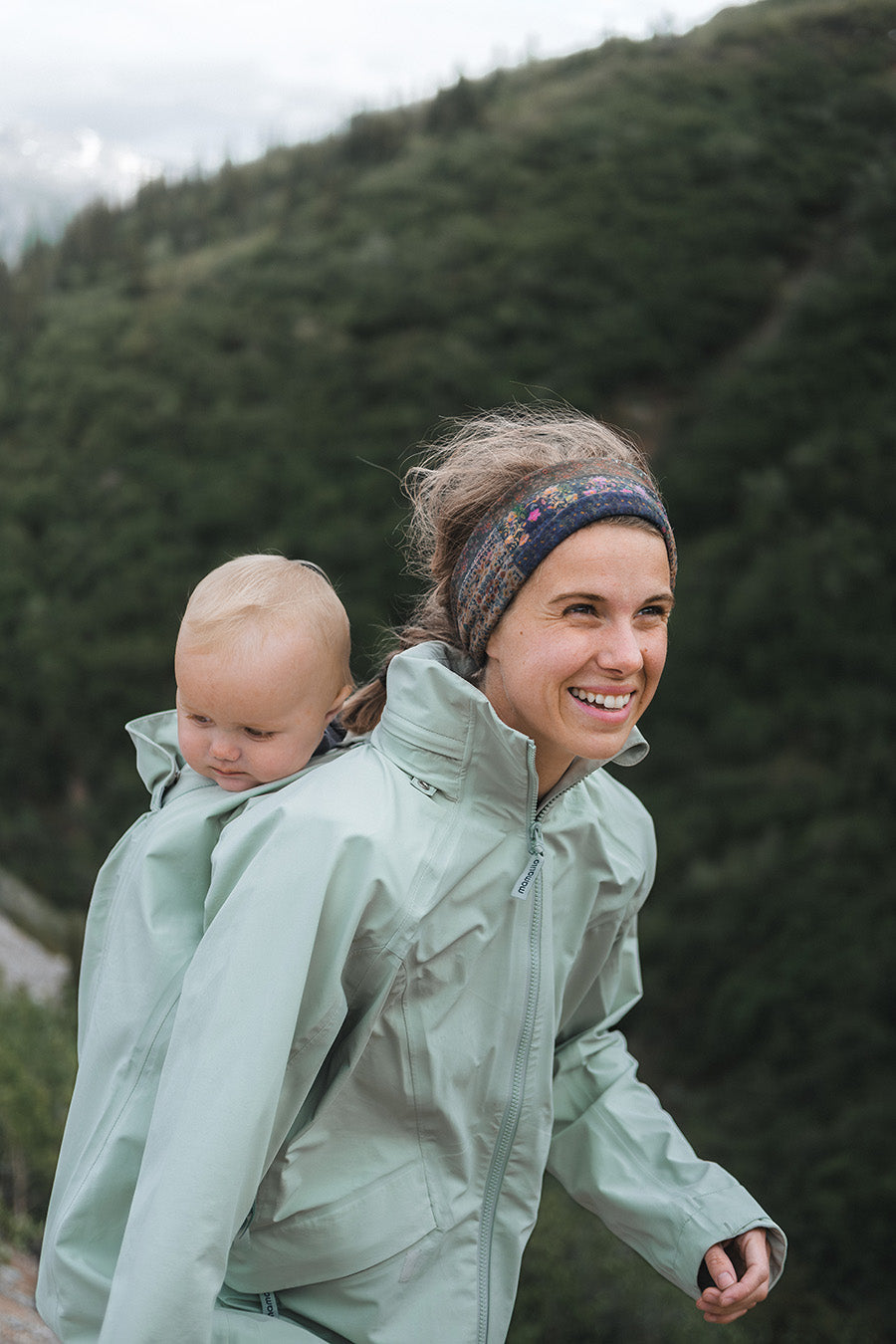 Veste Porte-bébé Mamalila Explorer Outdoor - Menthe