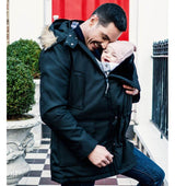 Wombat & Co Bandicoot Black & Black babywearing coat men
