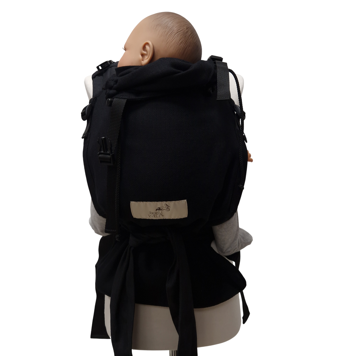 Storchenwiege Talemo Half-Buckle Porte-bébé - Black