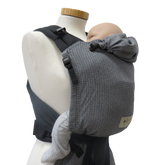 Storchenwiege Talemo Half-Buckle Baby Carrier - Leo Black White