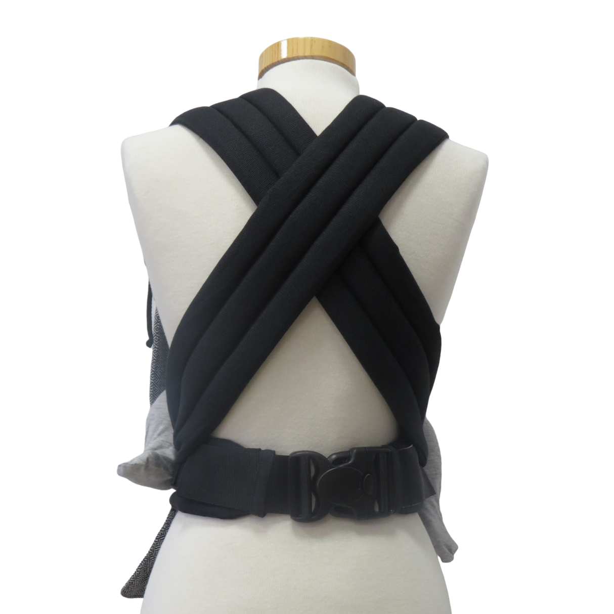 Storchenwiege Talemo Half-Buckle Baby Carrier - Leo Black White