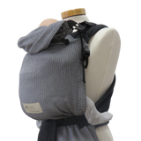 Storchenwiege Talemo Half-Buckle Baby Carrier - Leo Black White