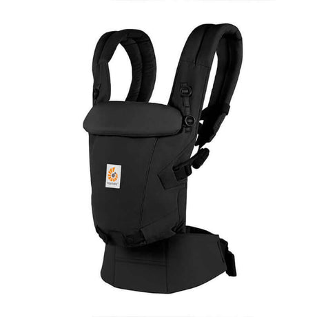 Ergobaby Adapt SoftTouch Cotton - Onyx Black baby carrier designed for comfort and support from newborn to toddler | Babymaxi