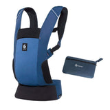 Ergobaby Away, Compact & Foldable - Midnight Blue carrier with matching storage pouch for on-the-go convenience | Babymaxi