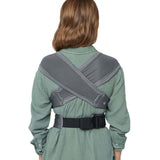 Ergobaby Embrace Soft Air Mesh - Washed Black baby carrier view from the back showcasing soft knit fabric and mesh | Babymaxi