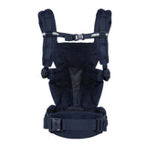 Ergobaby Omni Breeze - Midnight Blue ergonomic baby carrier showcasing breathable SoftFlex Mesh design for max airflow | Babymaxi