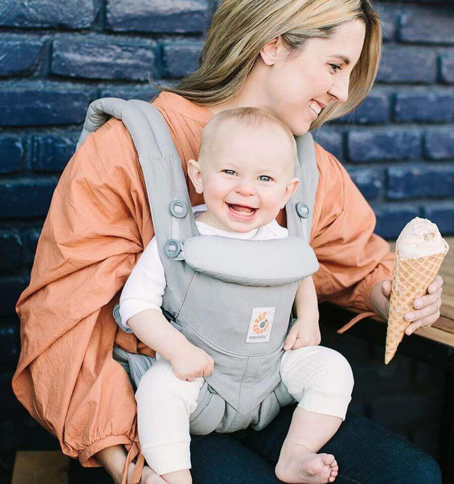 Baby carrier: Ergobaby Omni Classic Cotton Carrier - Pearl Grey