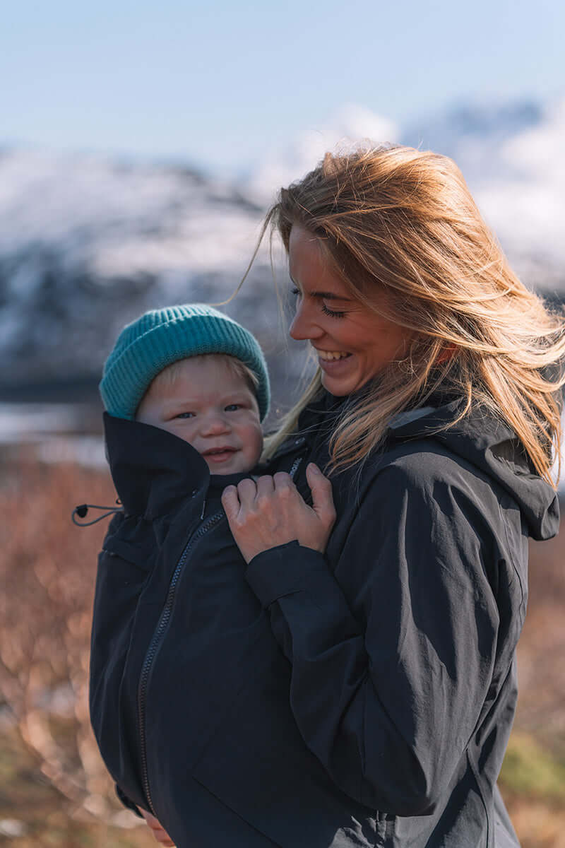 Baby carrier shell jacket: Mamalila Explorer - Black | Babymaxi