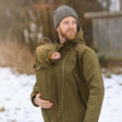 Mamalila Softshell Allrounder Babywearing Jacket for men - Khaki